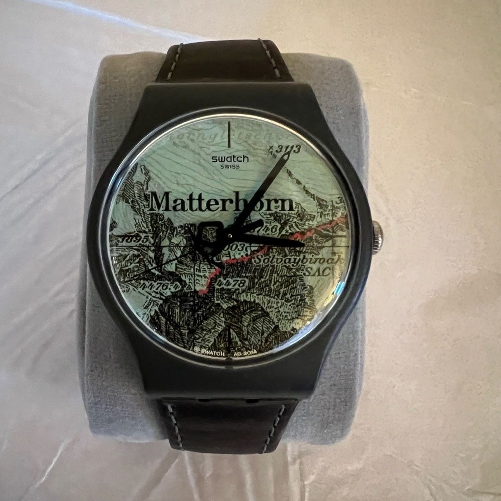 Swatch Matterhorn model SUOZ199S Limited Edition watch new battery